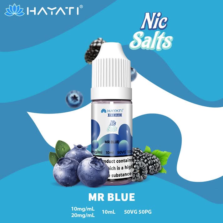 Hayati Pro Max Nic Salt - Mr Blue | Buy 1 Get 1 free