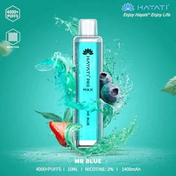 Mr Blue Crystal Pro Max 4000 Vape Box Of 10 Mr Blue Crystal Pro Max 4000 Vape Box Of 10