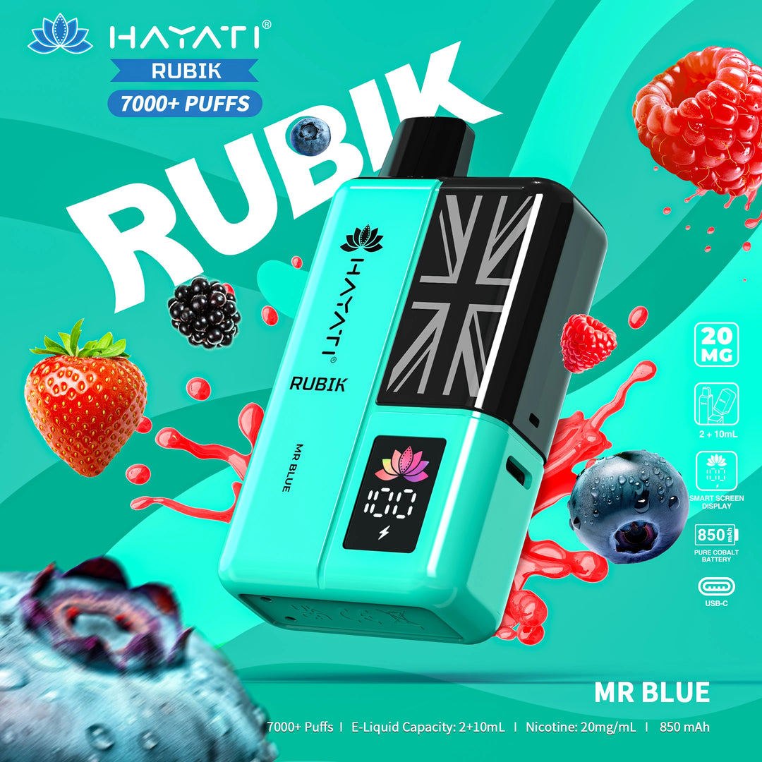 Hayati Rubik 7000 Puffs - Mr Blue 