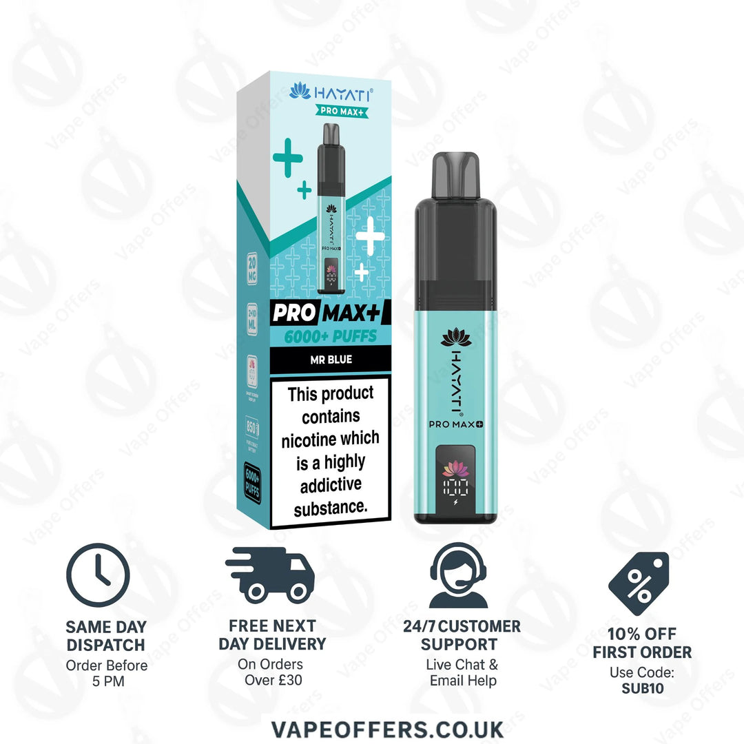 Hayati Pro Max Plus 6000 Pod Kit | Box Of 5 For £40