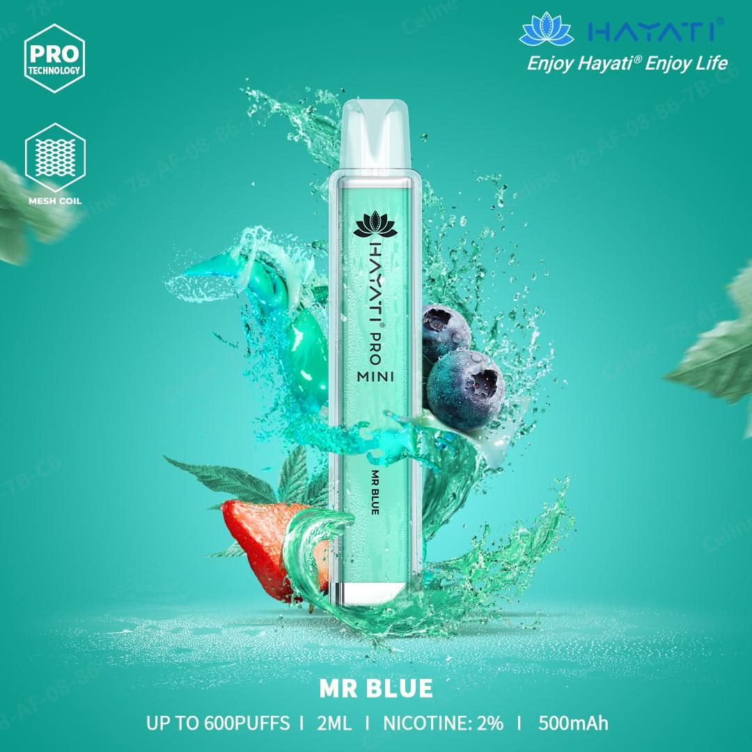 Mr Blue  Hayati Pro Mini 600 Puffs 