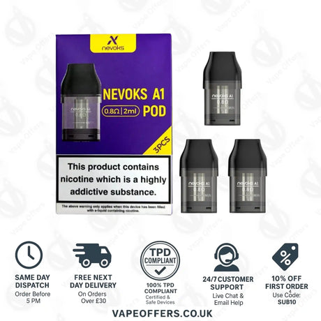 Nevoks Feelin A1 Replacement Pod Cartridges 0.8 ohm