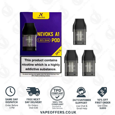 Nevoks Feelin A1 Replacement Pod Cartridges 1.2 ohm