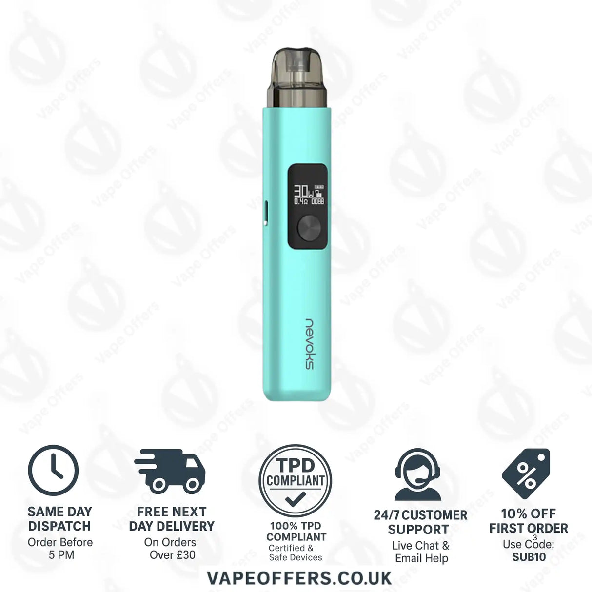 Nevoks Feelin AX Pod Kit Lake Green