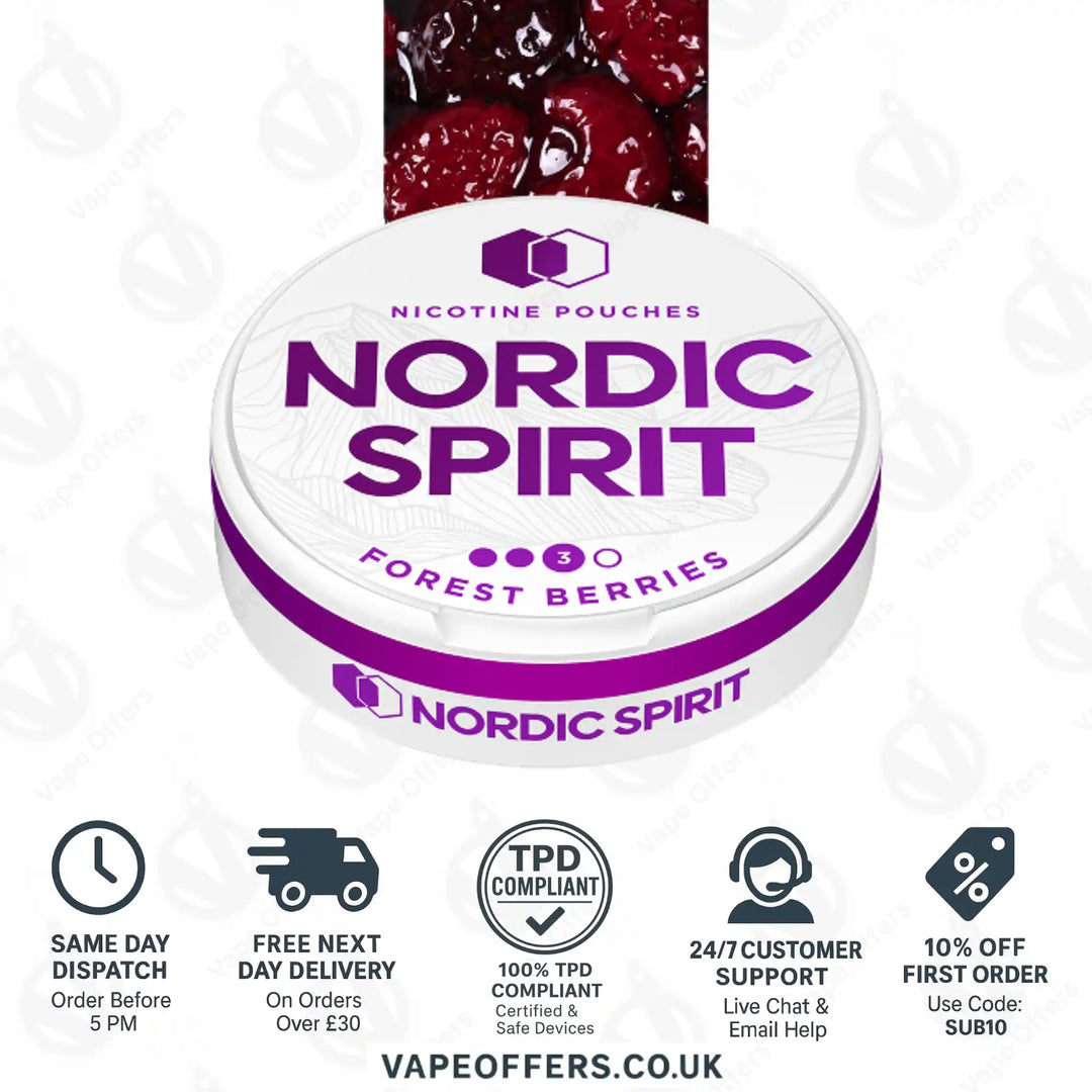 Nordic Spirit Nicotine Pouches Forest Berries Strong 