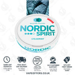 Load image into Gallery viewer, Nordic Spirit Nicotine Pouches Spearmint Strong
