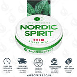 Nordic Spirit Nicotine Pouches Sweet Mint Extra Strong 