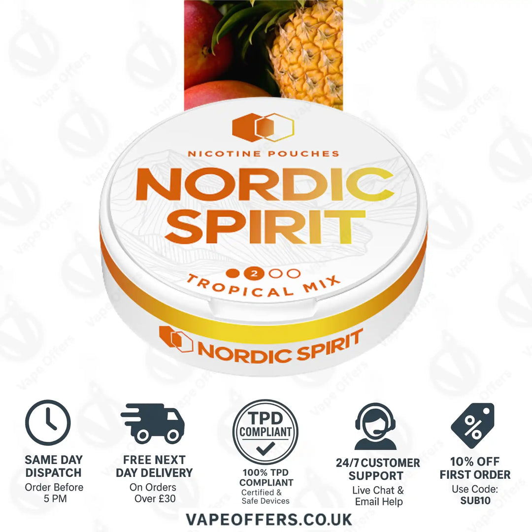 Nordic Spirit Nicotine Pouches Tropical Mix Regular 