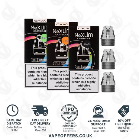 OXVA NeXlim Go Replacement Pod Cartridges 