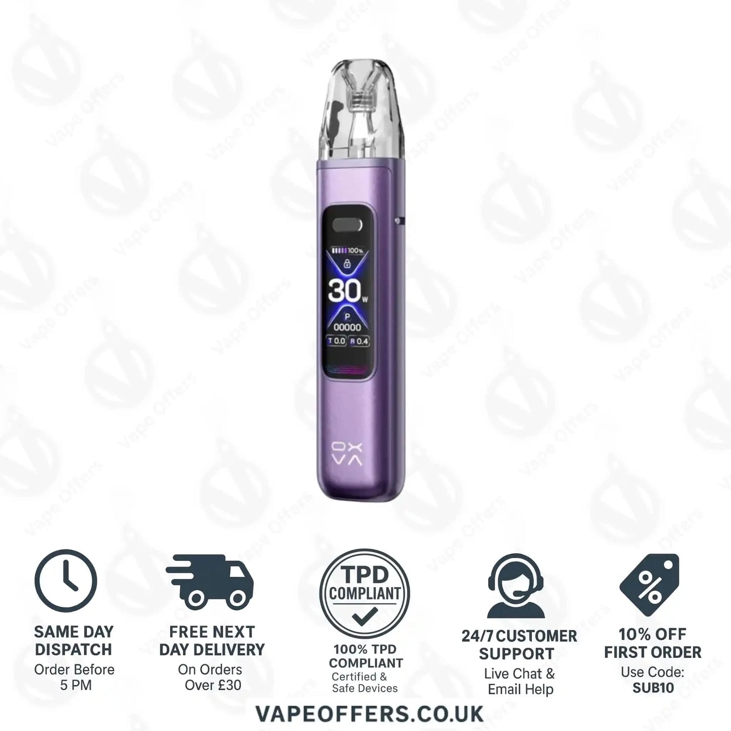OXVA Xlim Pro 3 Pod Vape Kit Purple Silk 