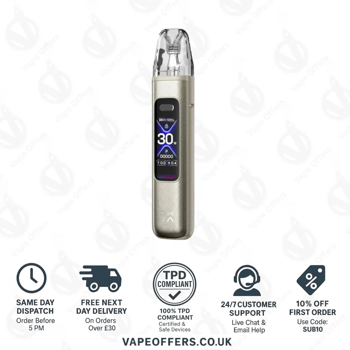 OXVA Xlim Pro 3 Pod Vape Kit Titanium Silk
