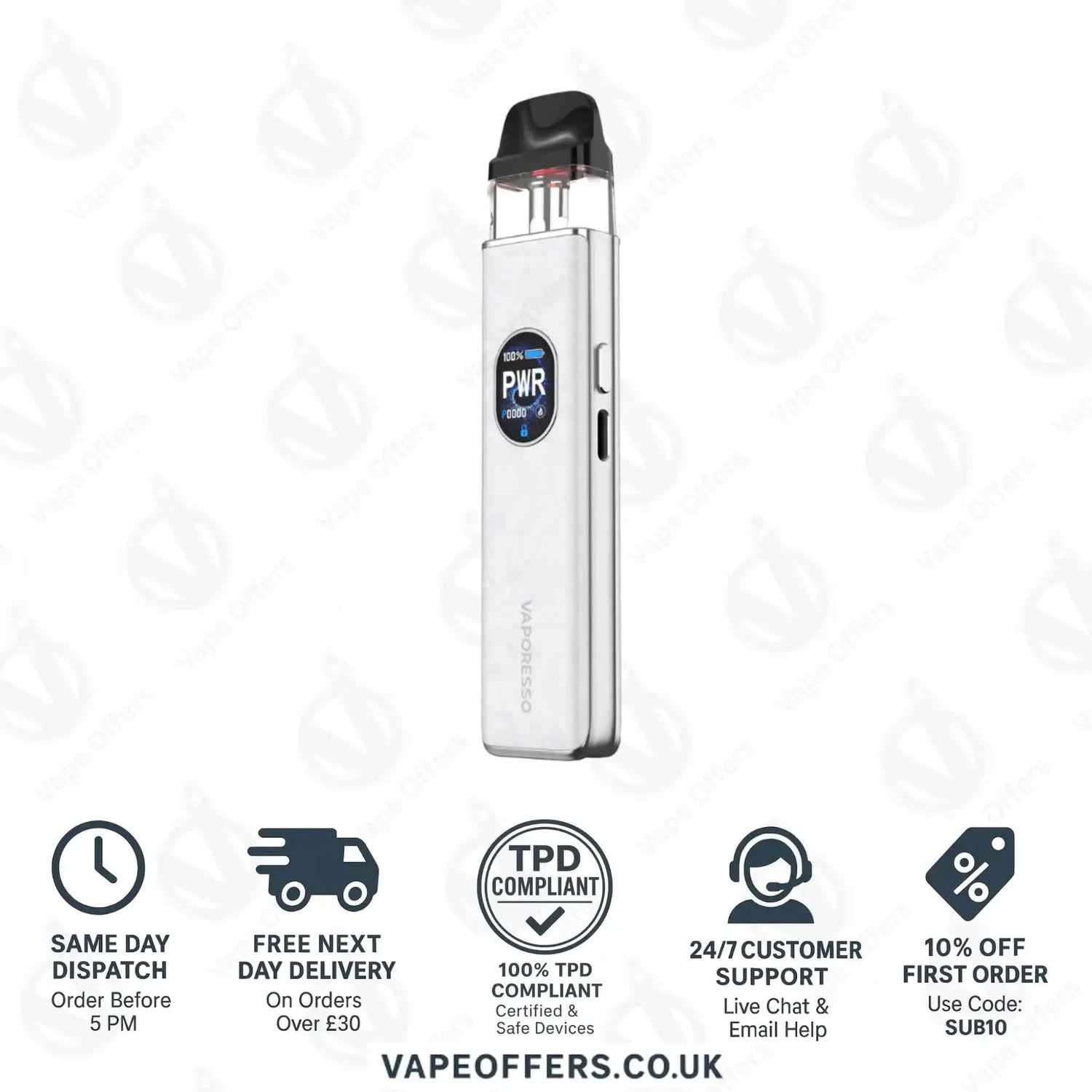 Opal White Vaporesso XROS 5 Pod Kit 