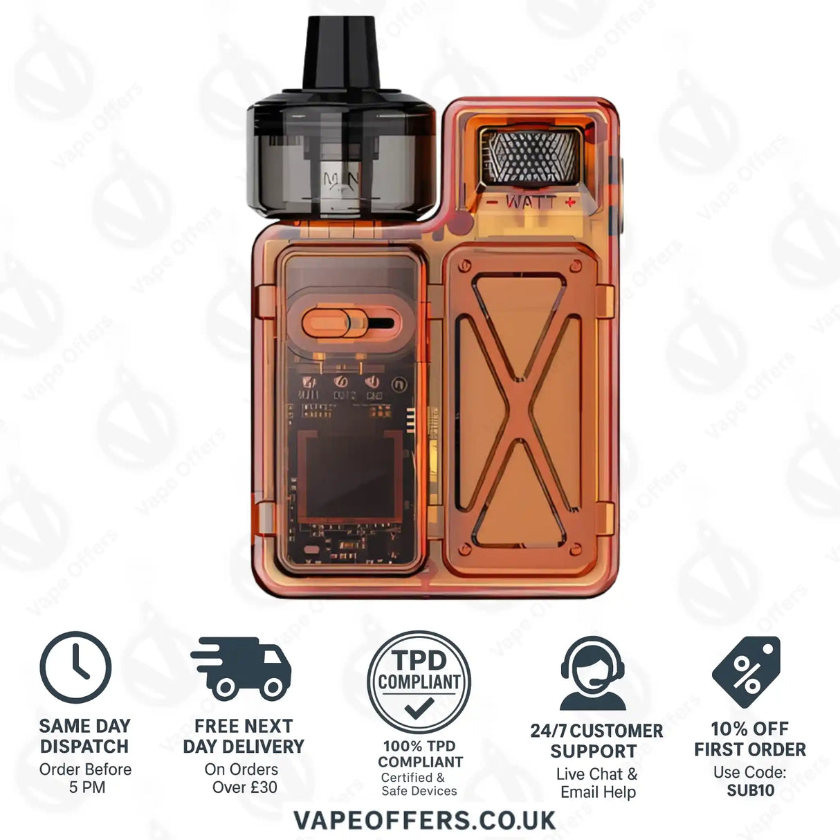 Uwell Crown M Pod Mod Kit - Orange 