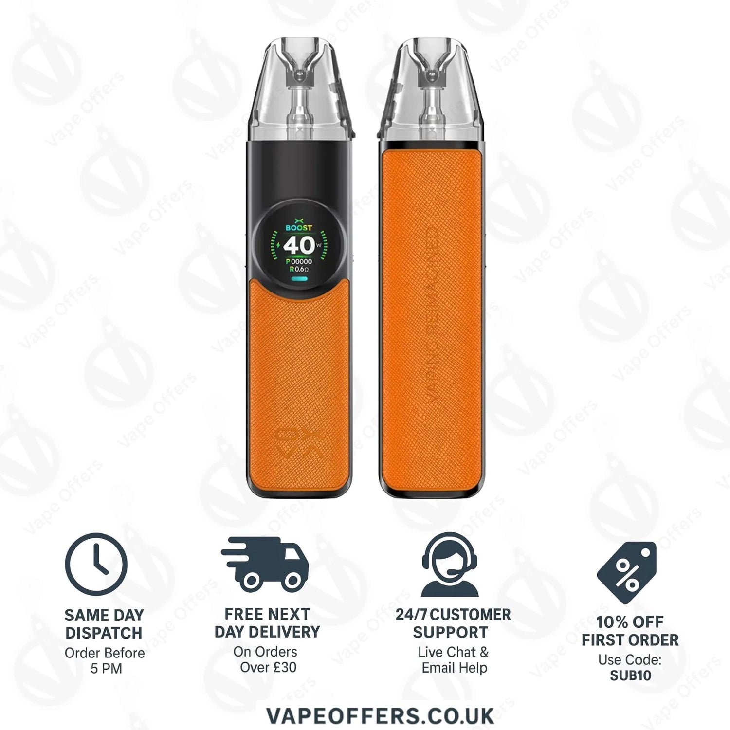 Oxva NeXlim Pod Vape Kit - Coral Orange  