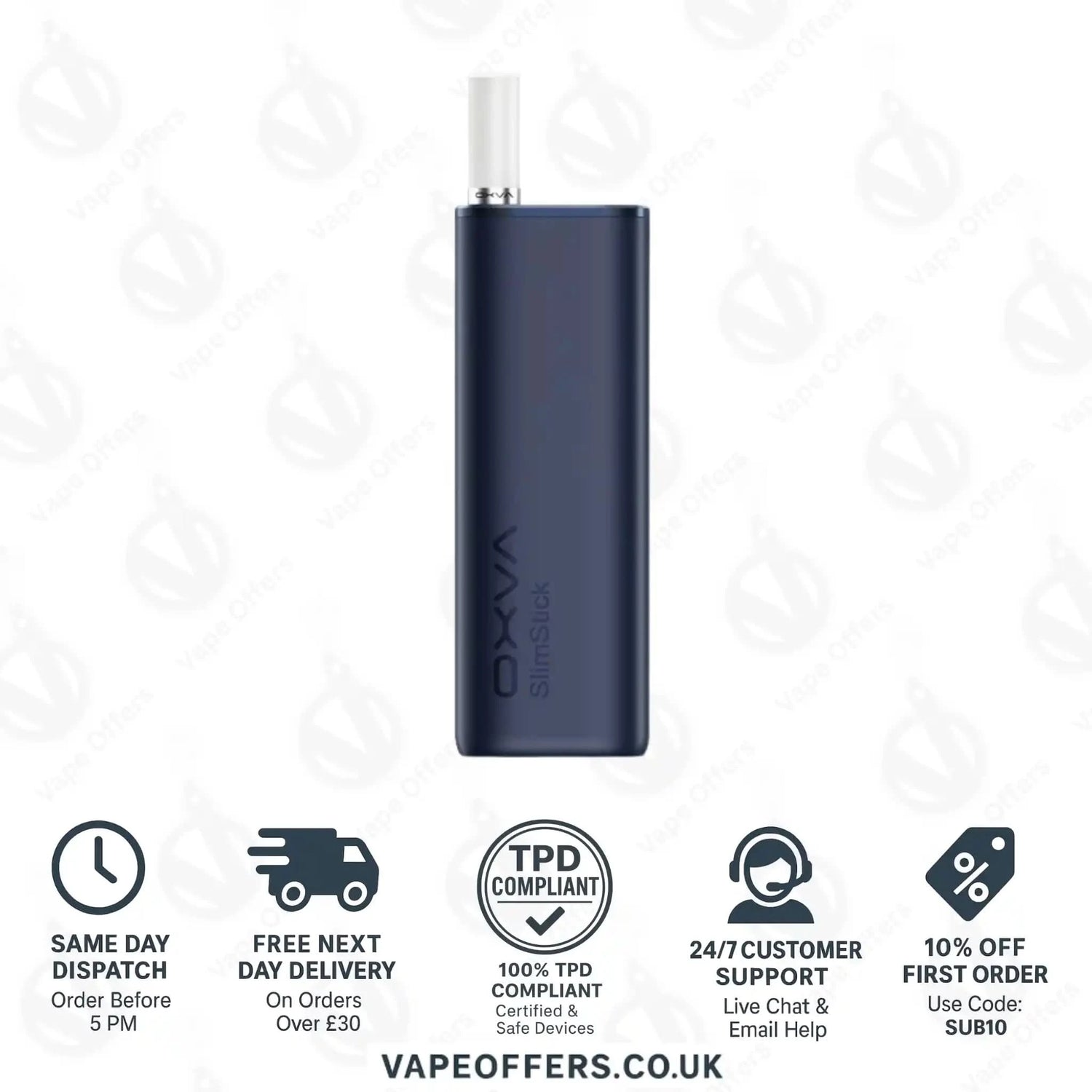 Oxva SlimStick Prefilled Pod Cartridge Kit Blue with Blueberry 