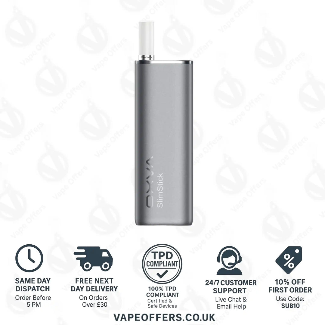 Oxva SlimStick Prefilled Pod Cartridge Kit Gray with Mint