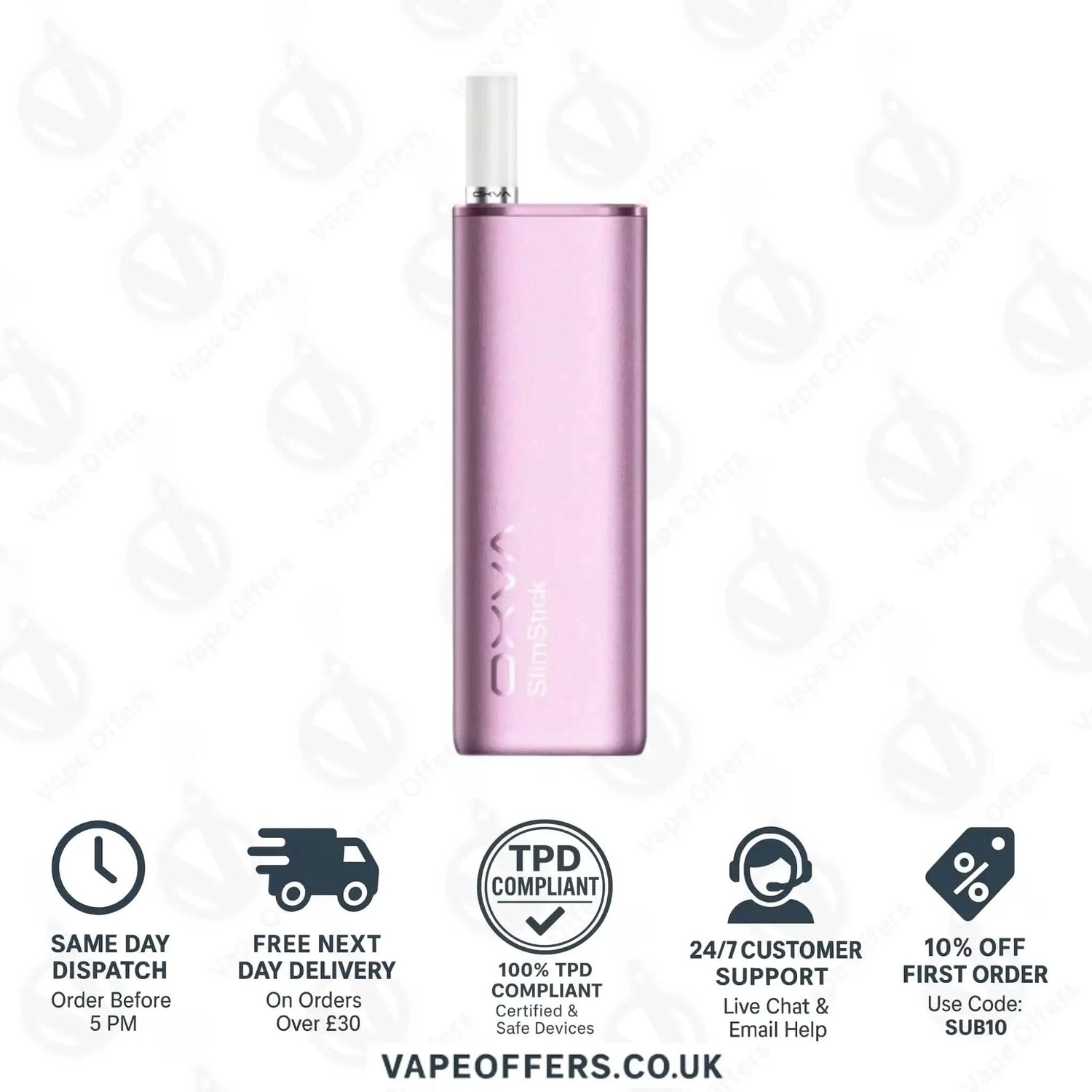 Oxva SlimStick Prefilled Pod Cartridge Kit Pink with Watermelon 