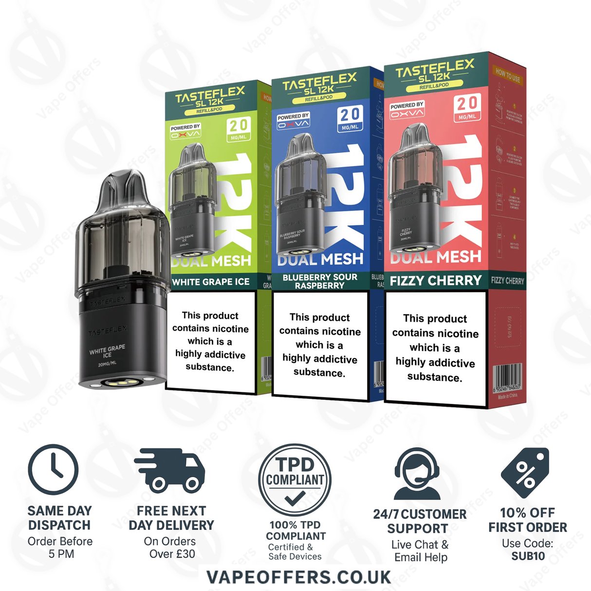 Oxva Tasteflex SL 12K Prefilled Pod 