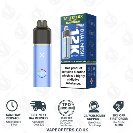 Oxva Tasteflex SL 12K Prefilled Pod Kit Blueberry Sour Raspberry