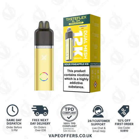 Oxva Tasteflex SL 12K Prefilled Pod Kit Sour Pineapple Ice