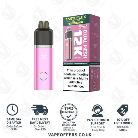 Oxva Tasteflex SL 12K Prefilled Pod Kit Strawberry Blueberry Cherry