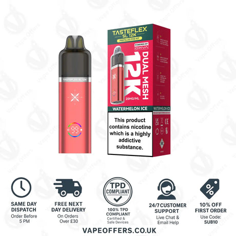 Oxva Tasteflex SL 12K Prefilled Pod Kit Watermelon Ice