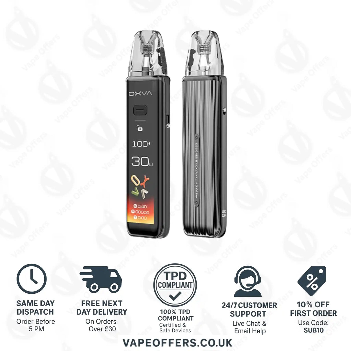 Oxva Xlim 3 Ultra Pod Kit Metal Grey