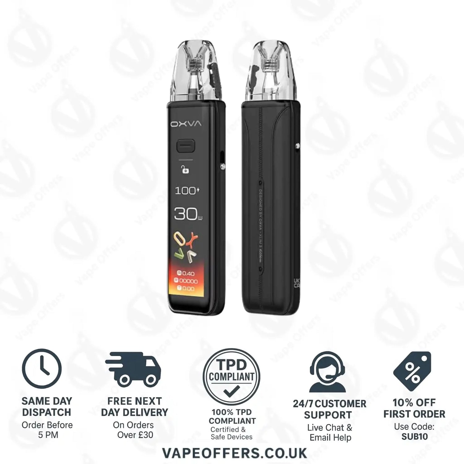 Oxva Xlim 3 Ultra Pod Kit Midnight Black 