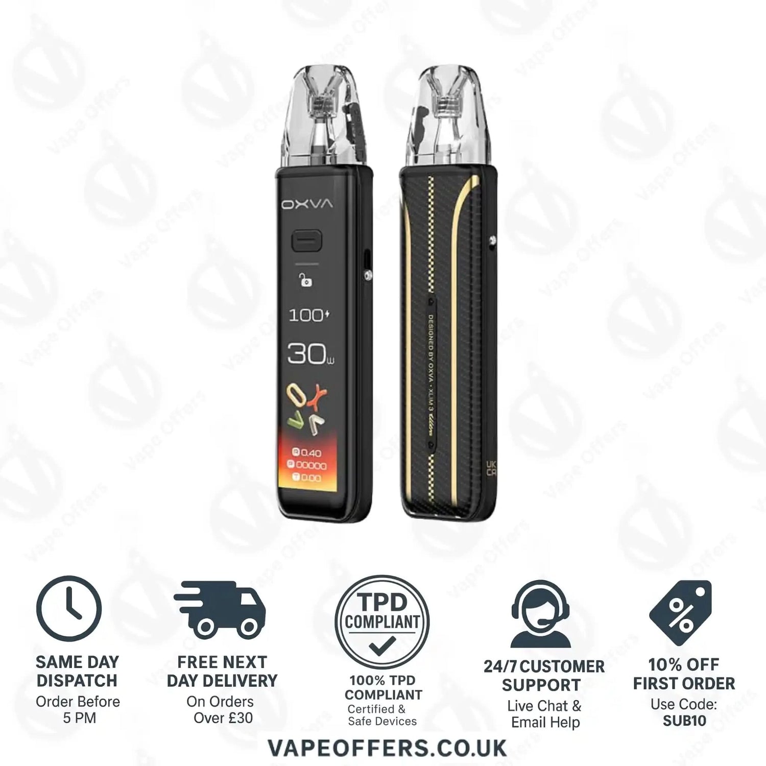 Oxva Xlim 3 Ultra Pod Kit Ultra Carbon 