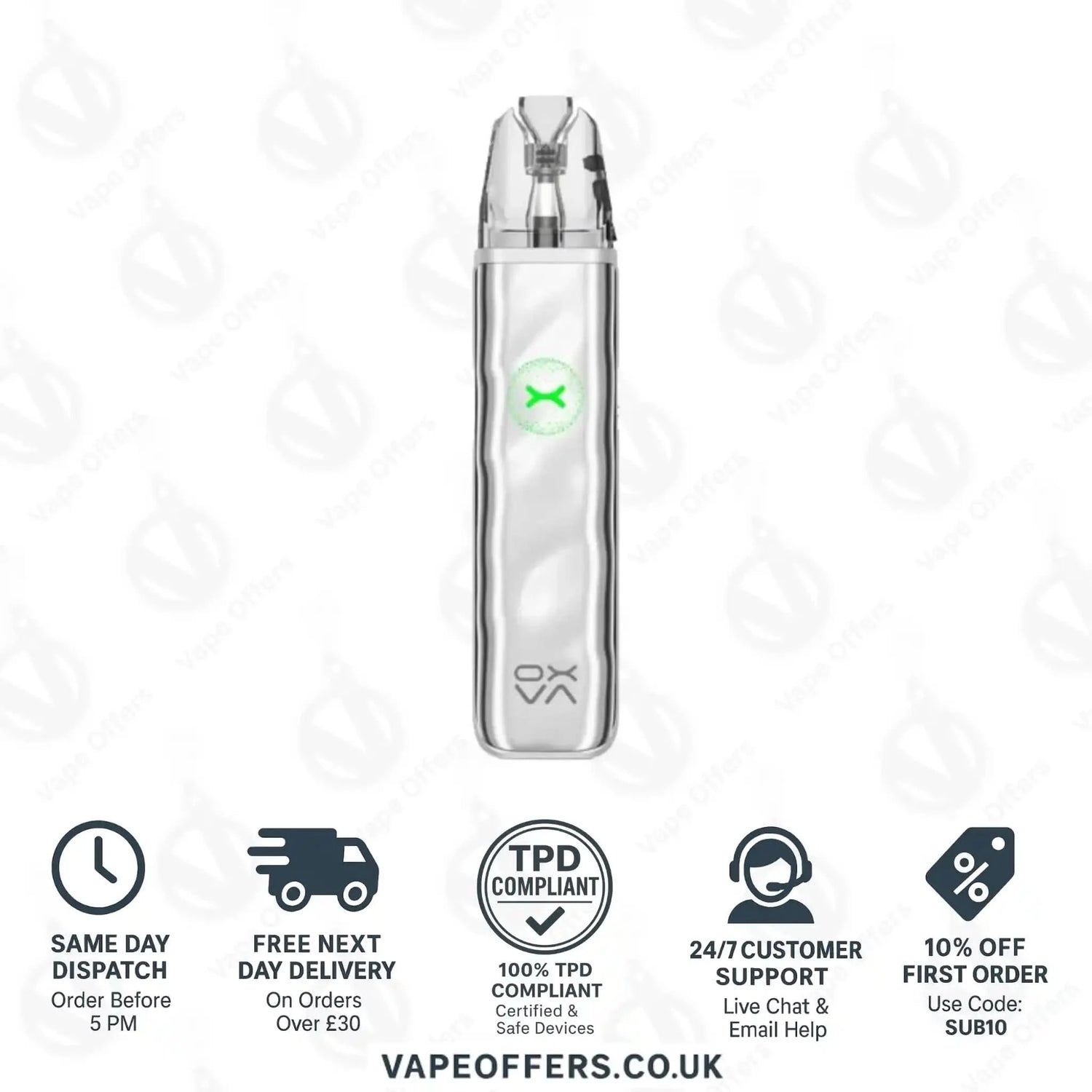 Oxva Xlim Go 2 Pod Kit Metal Silver 