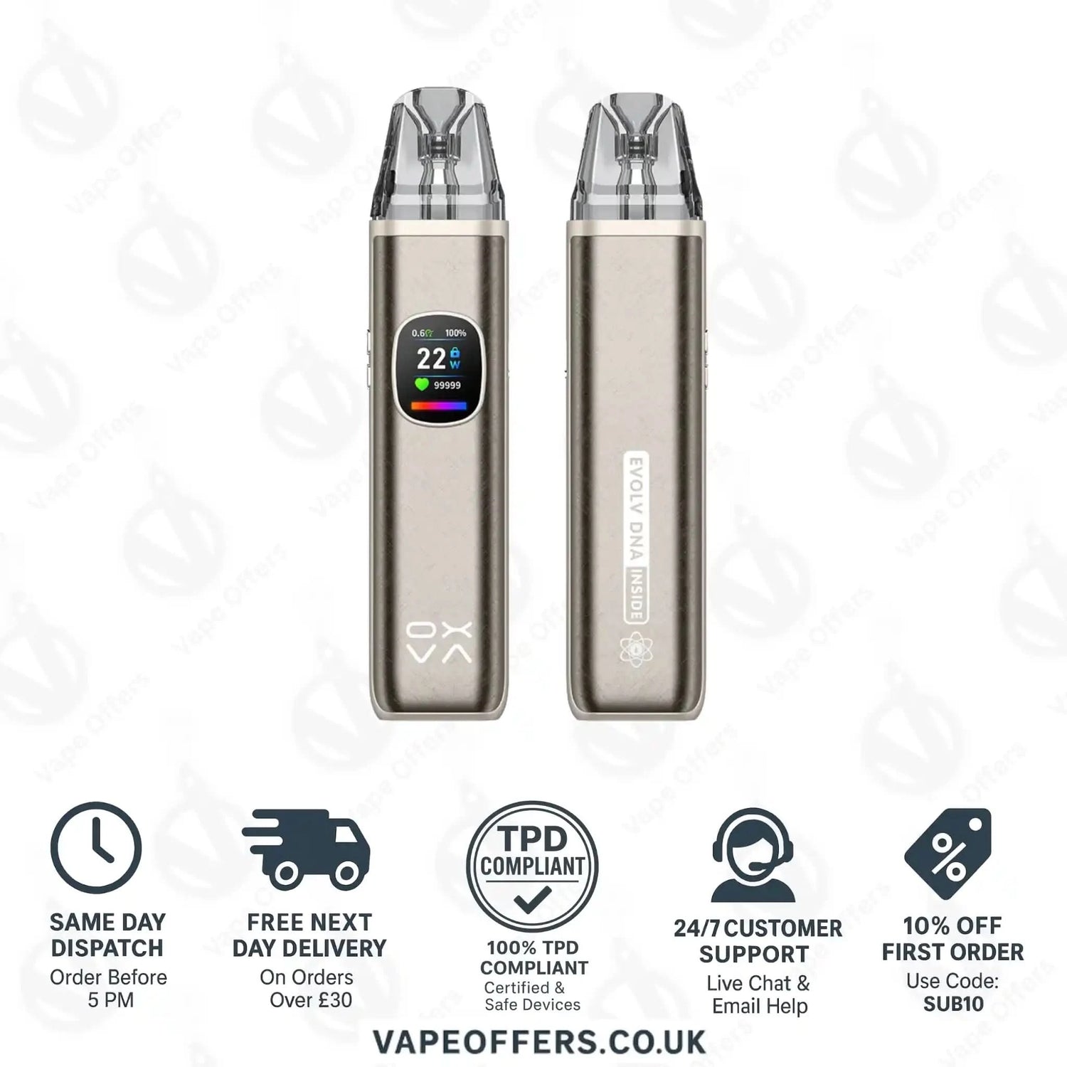 Oxva Xlim Pro 2 DNA Pod Kit Silk Brown 