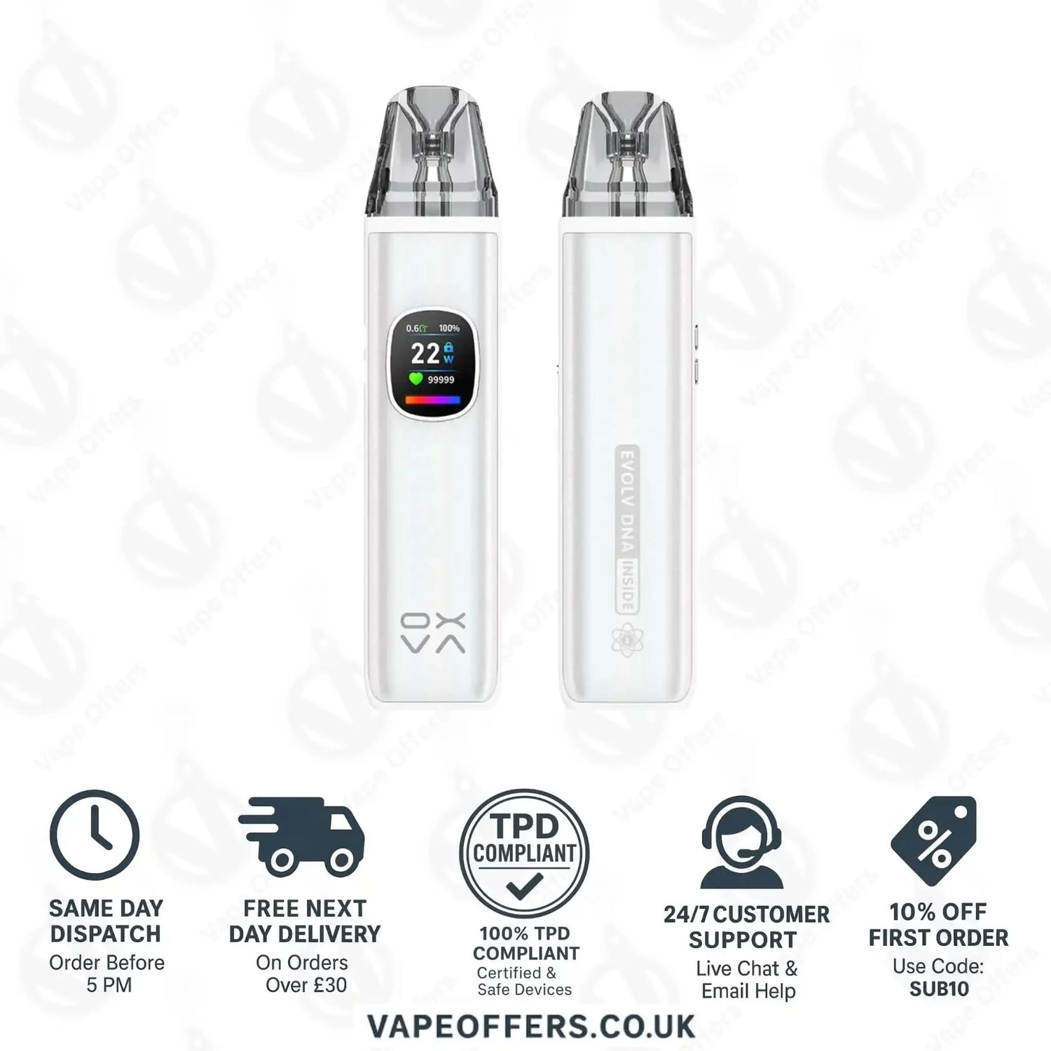 Oxva Xlim Pro 2 DNA Pod Kit Silk White 