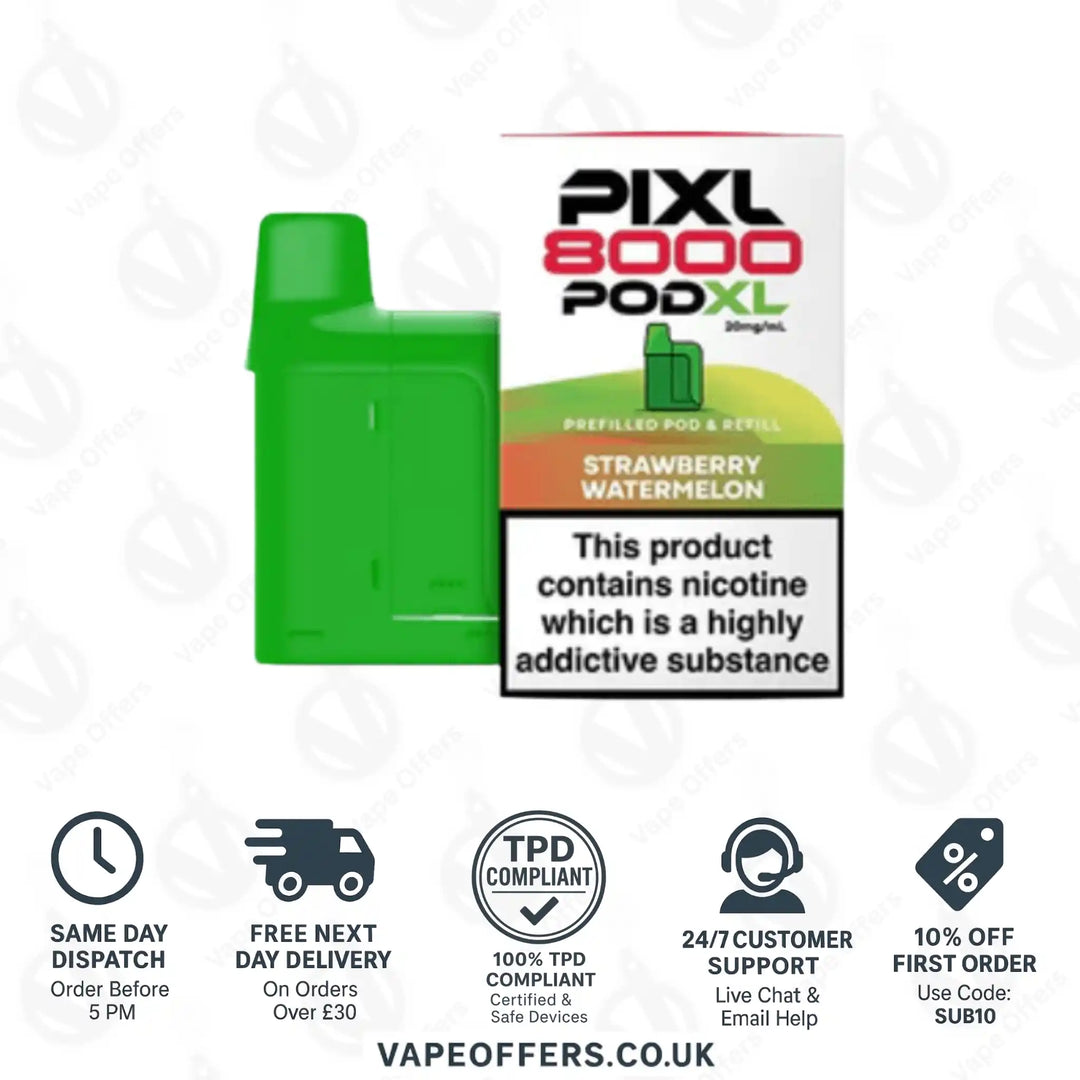 PIXL 8000 Prefilled Vape Pod Strawberry Watermelon
