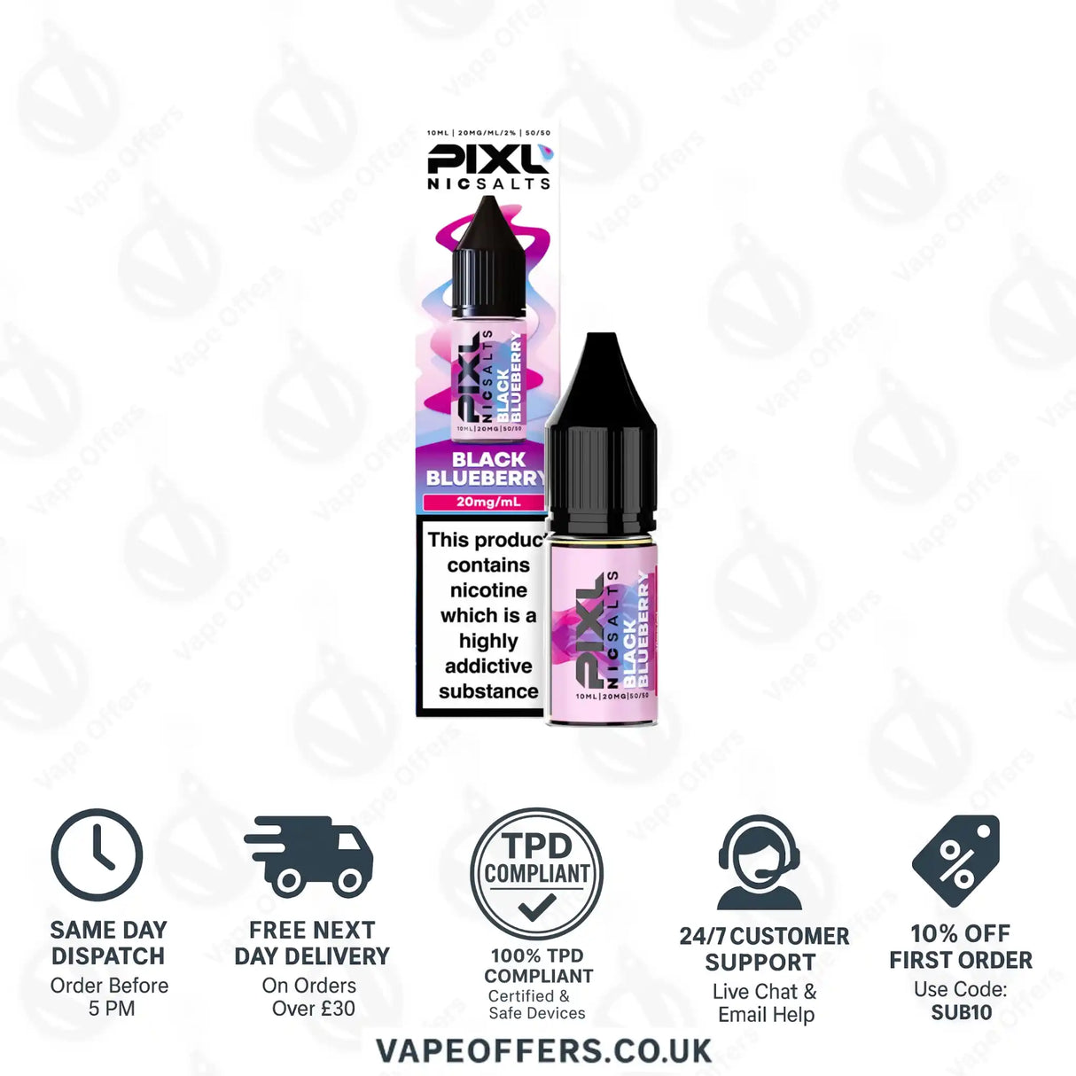 PIXL Black Blueberry Nic Salts