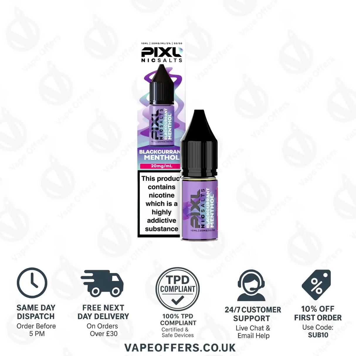 PIXL Blackcurrant Menthol Nic Salts