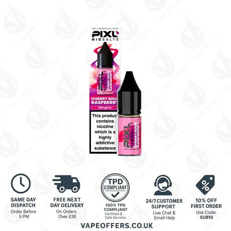 PIXL Cherry Sour Raspberry Nic Salts