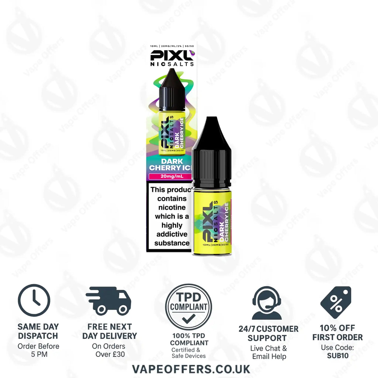 PIXL Dark Cherry Ice Nic Salts