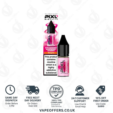 PIXL Strawberry Raspberry Cherry Nic Salts