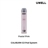 Uwell Caliburn G3 Pod Vape Kit Pastel Pink