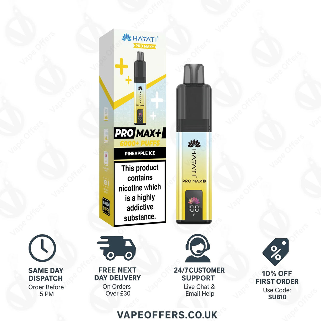Hayati Pro Max Plus 6000 Pod Kit | Box Of 5 For £40