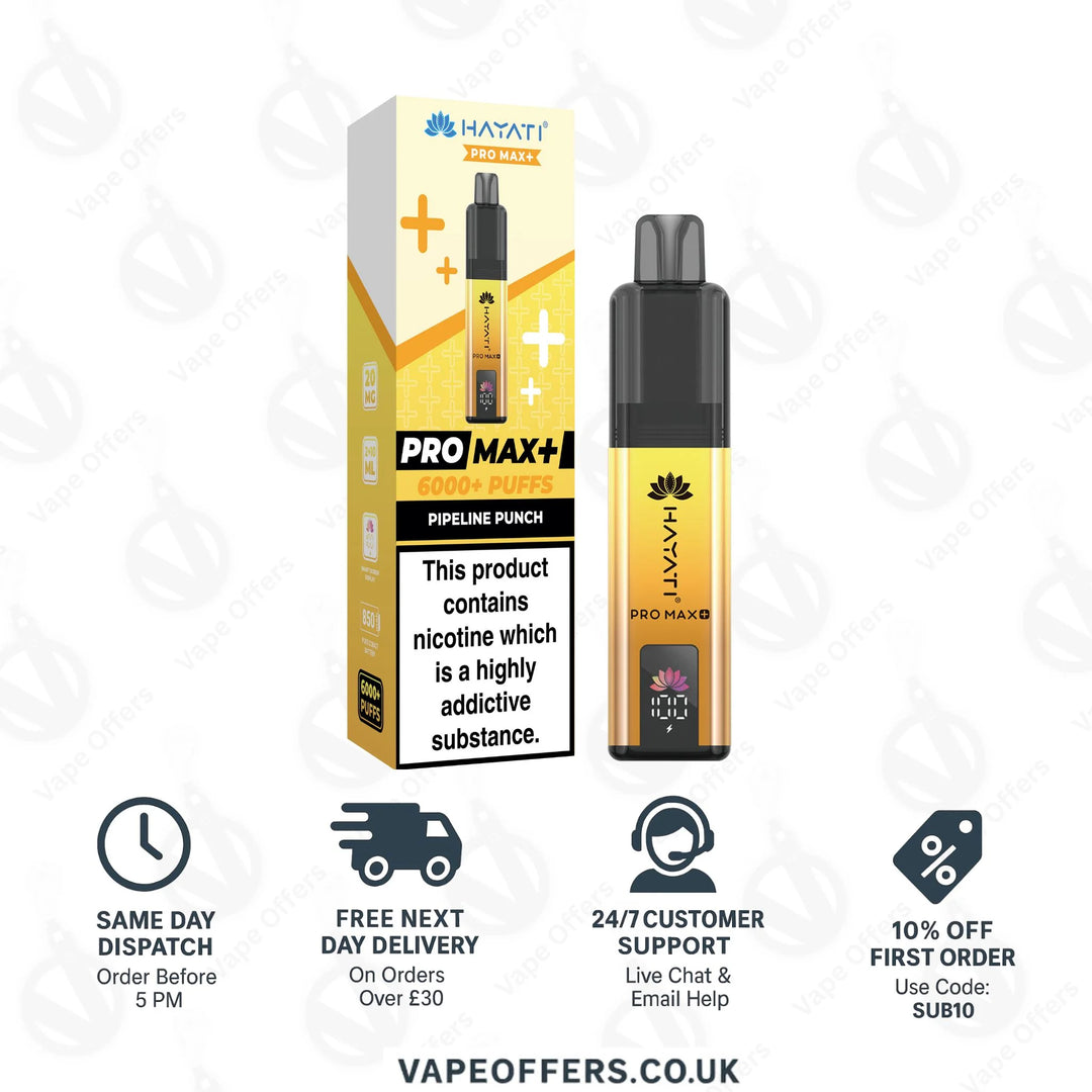 Hayati Pro Max Plus 6000 Pod Kit | Box Of 5 For £40