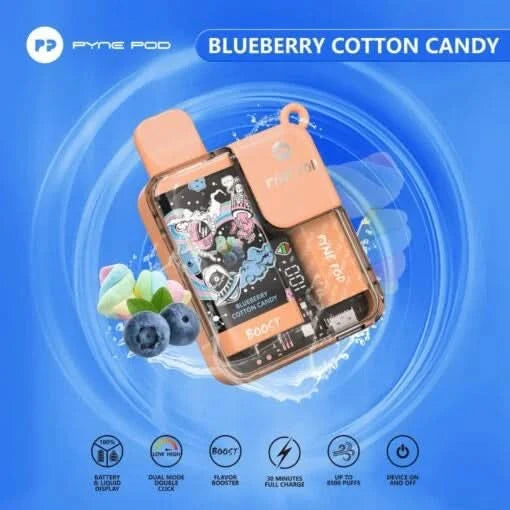 Pyne Pod 8500 Disposable Vape Blueberry Cotton Candy 