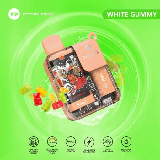 Pyne Pod 8500 Disposable Vape White Gummy 