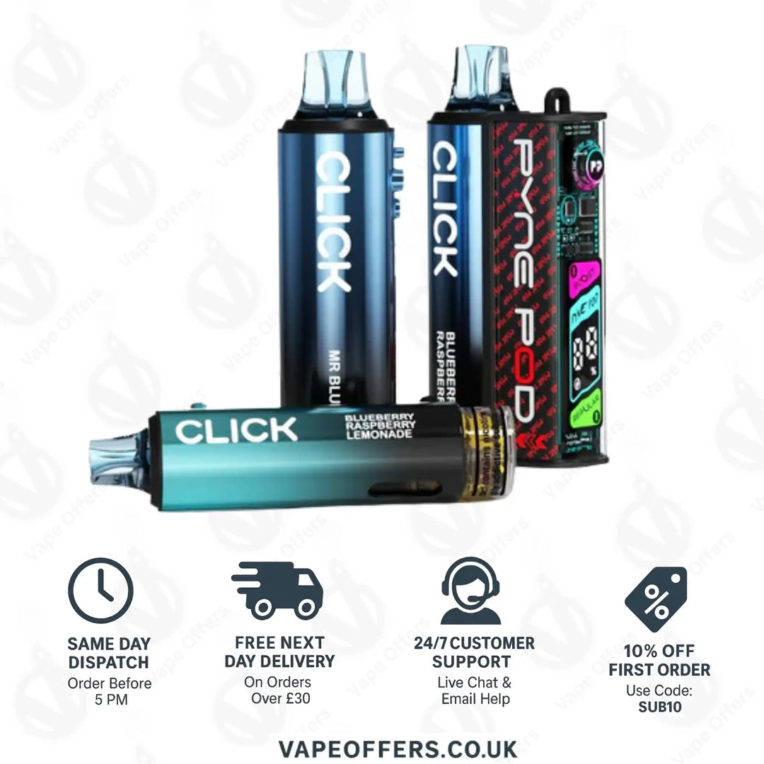 Pyne Pod Click 50K Puffs Prefilled Pod Kit – Blue Edition