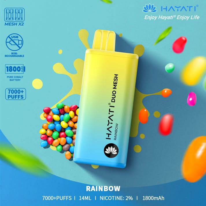 Hayati Duo Mesh 7000 Puffs Disposable Vape Box Deal