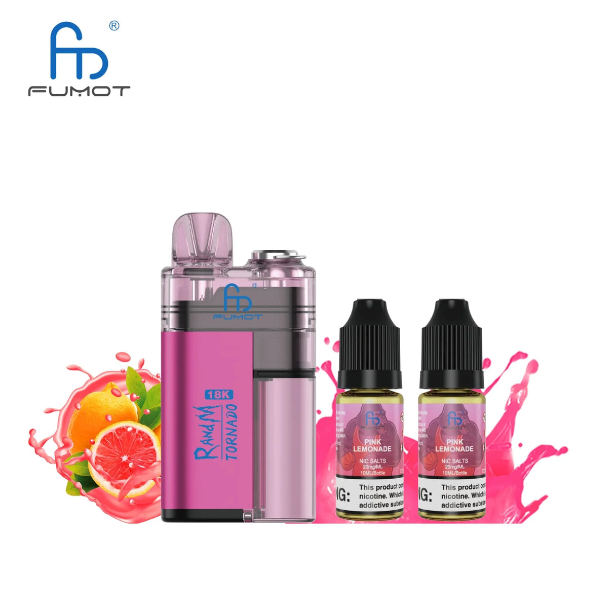 Fumot RandM Tornado 18000 Puffs Prefilled Pod vape kit