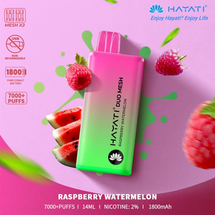Hayati Duo Mesh 7000 Puffs Vape Box Deal