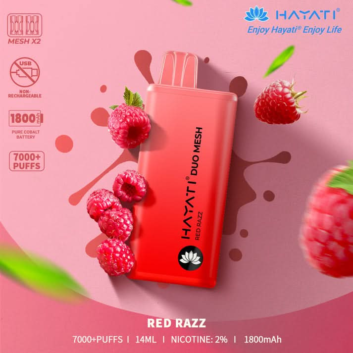 Hayati Duo Mesh 7000 Puffs Disposable Vape Box Deal