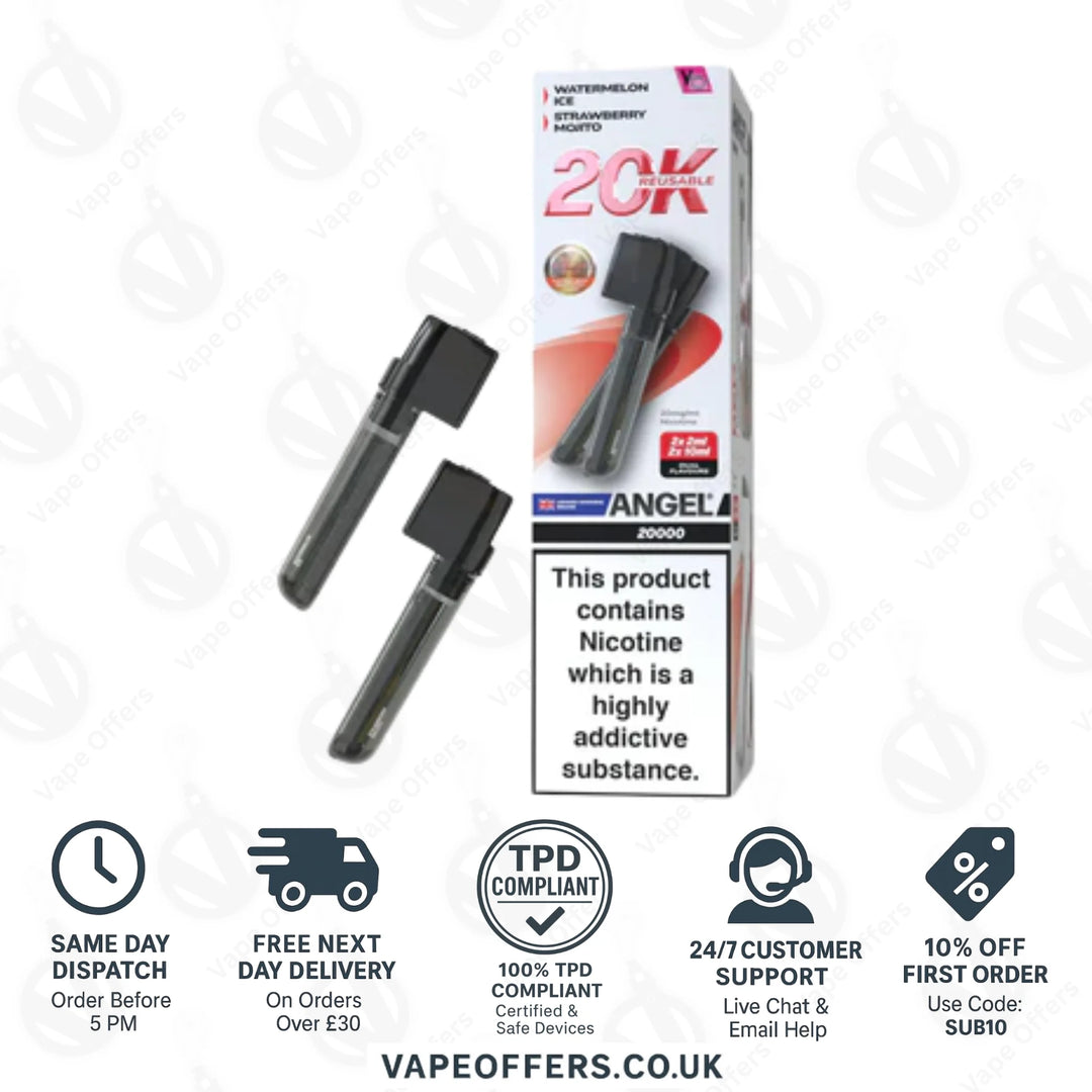 Red Edition Vapes Bars Angel 20k Prefilled Dual Pod