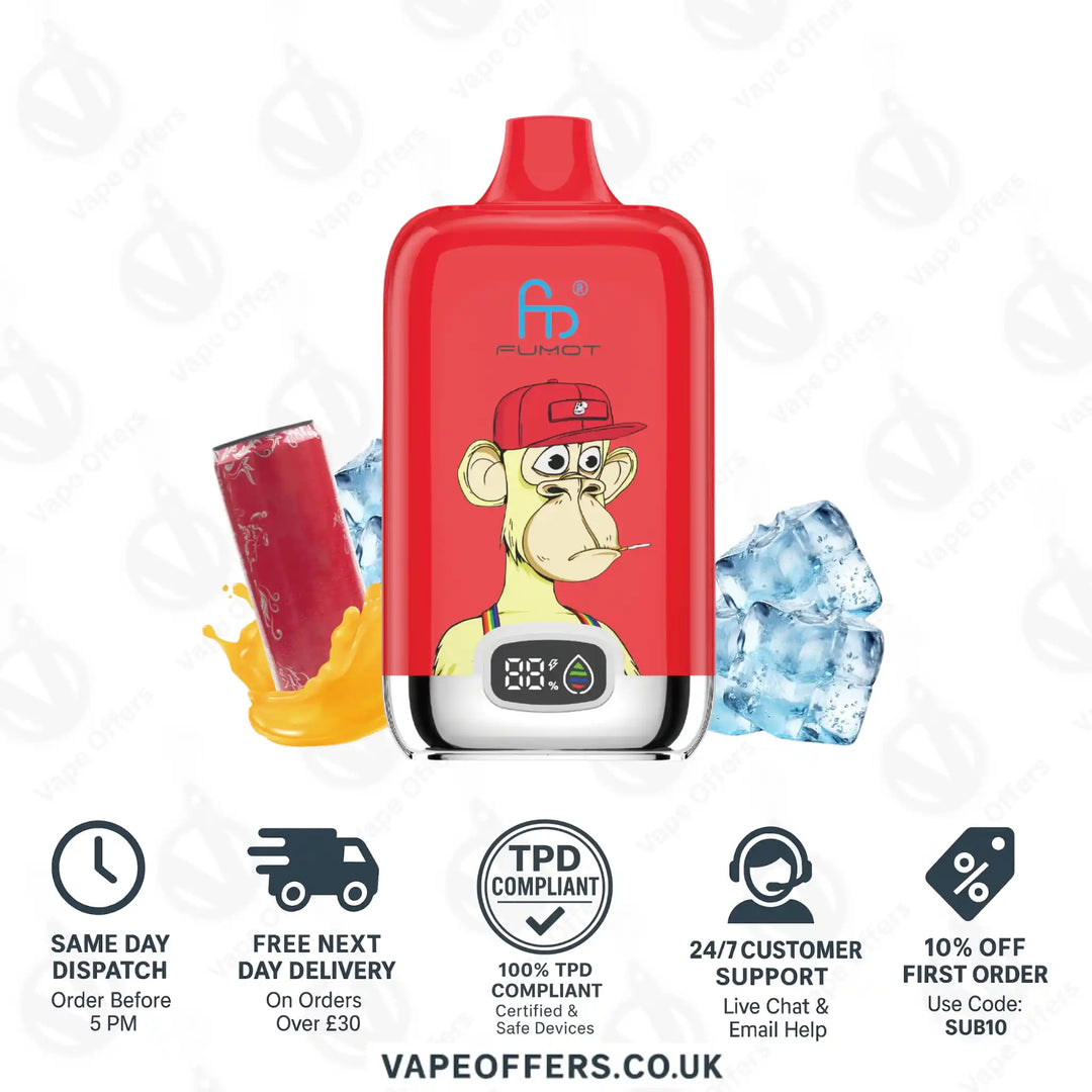 Red Energy Fumot Digital Box 12000 Puffs Vape
